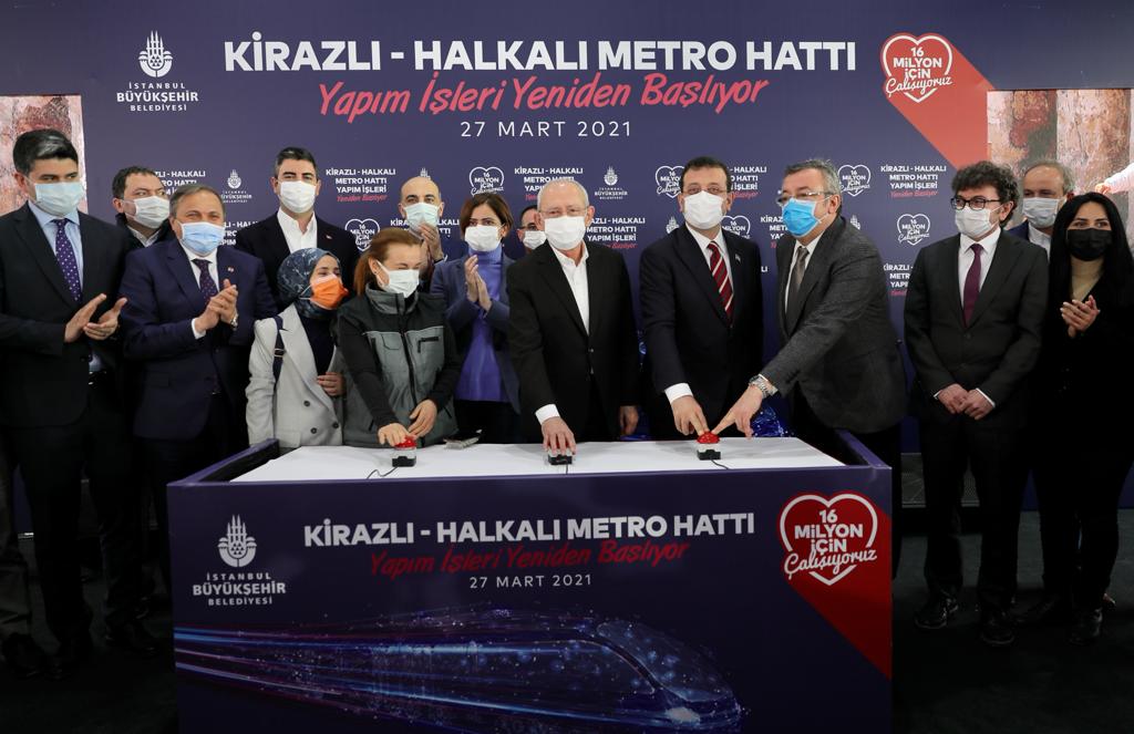  İstanbul’da Kirazlı – Halkalı Metrosu İnşaatı Yeniden Başladı