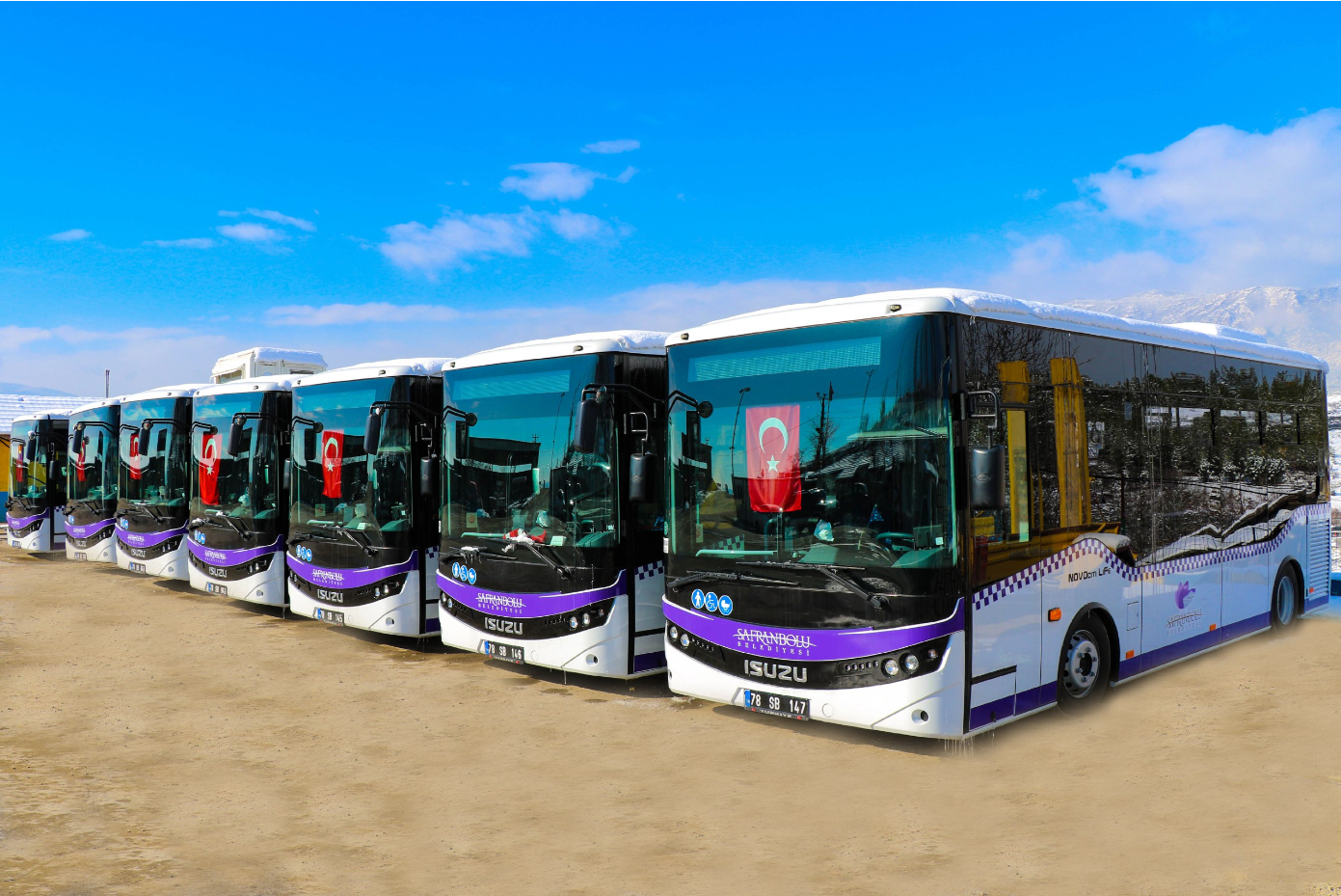  Safranbolu’da Yeni Nesil Halk Otobüsleri Sefere Başladı