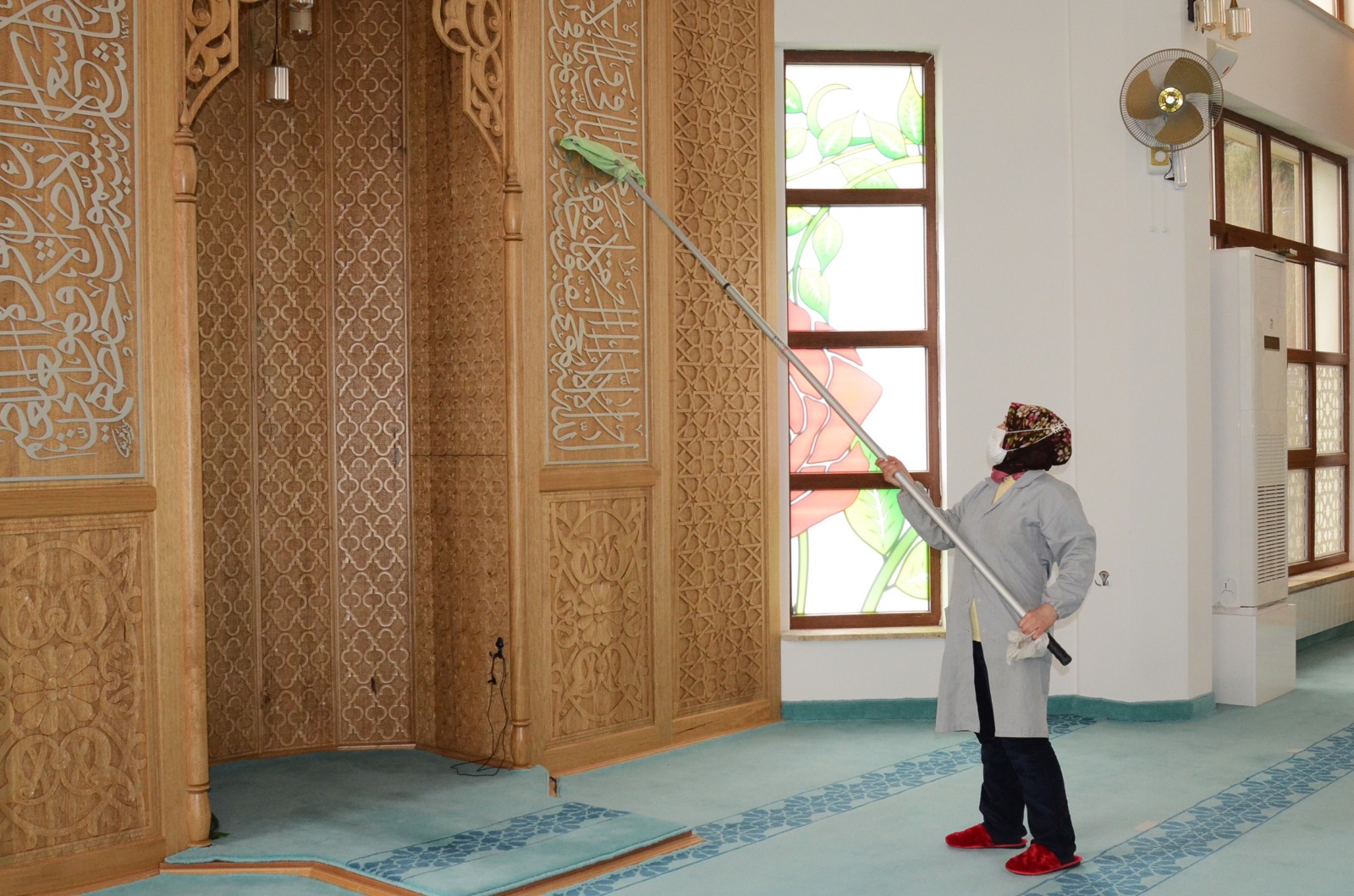 Bozüyük’te Camilerde Ramazan Temizliği