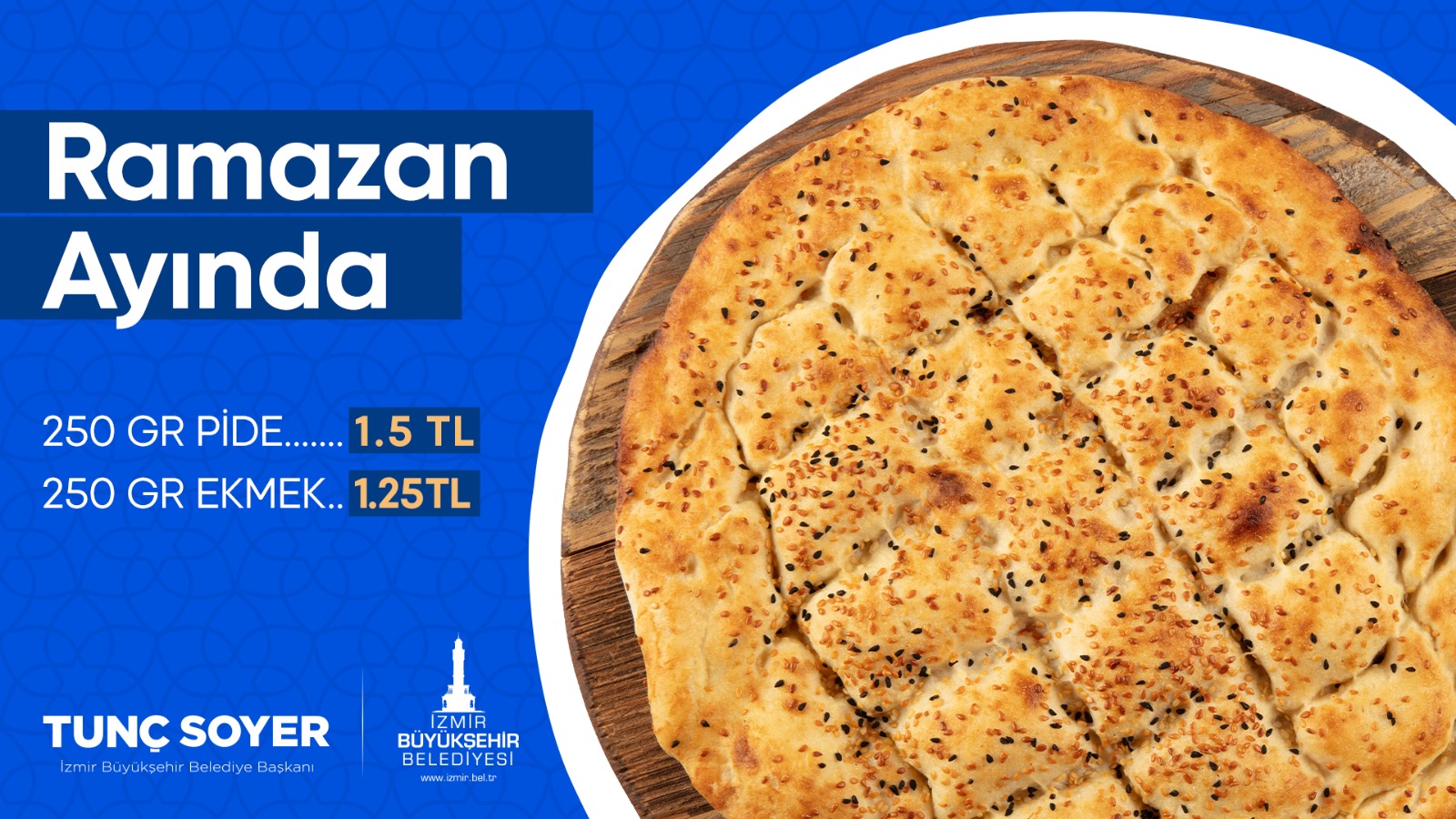  İzmir Kent Ekmek’te Ramazan Pidesi 1,5 Lira