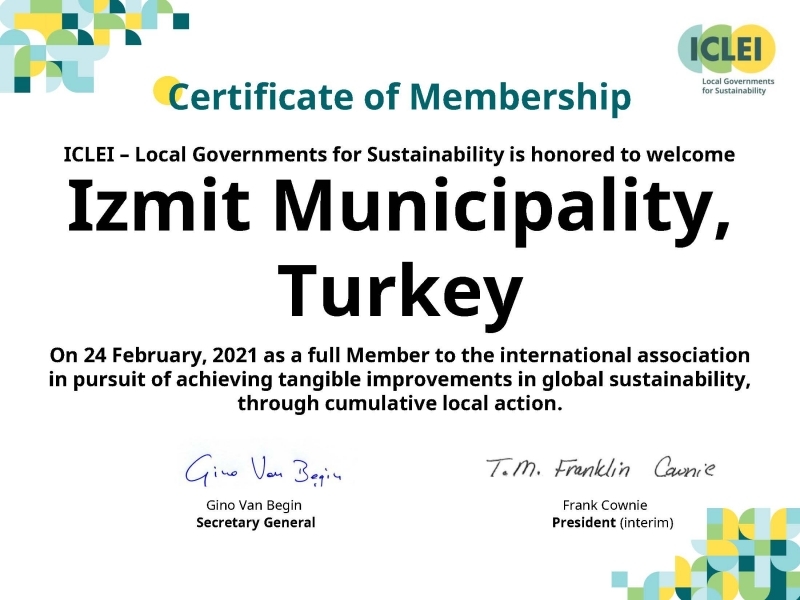  ICLEI, İzmit Belediyesi’nin Başarısını Dünyaya Duyurdu
