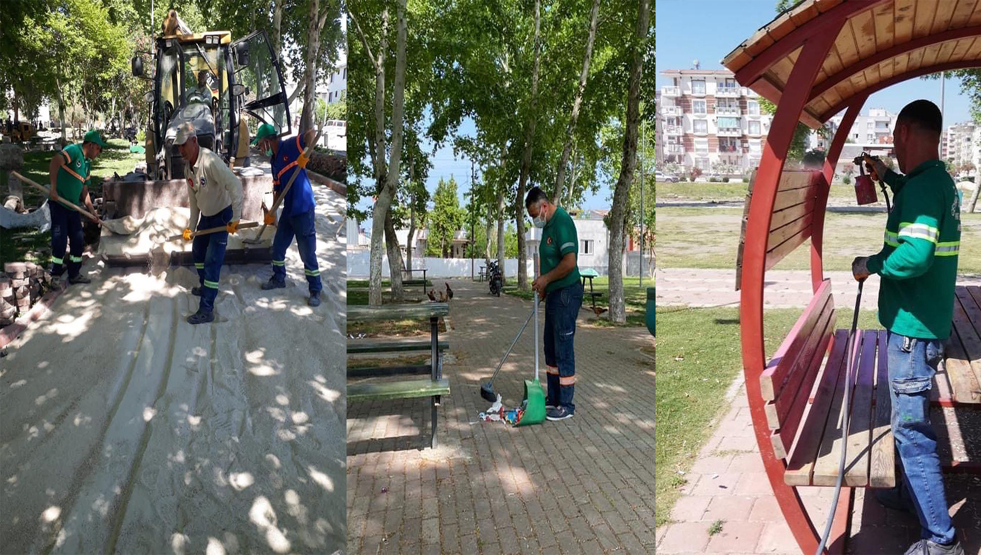  Ceyhan’da Park ve Yeşil Alanlarda Bakım Çalışmaları Sürüyor