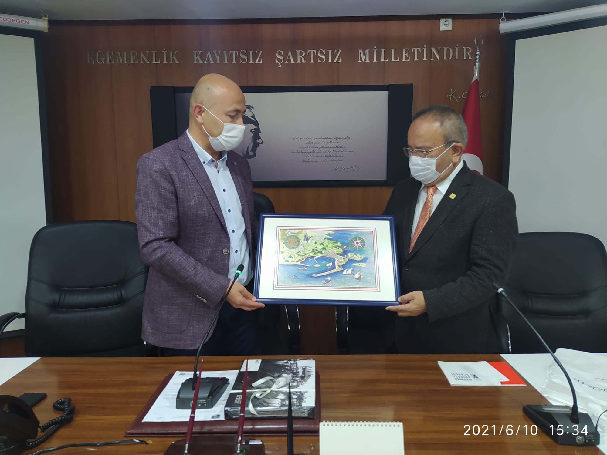  Atatürkçü Düşünce Derneği, Amasra Belediye Başkanı’nı Ziyaret Etti