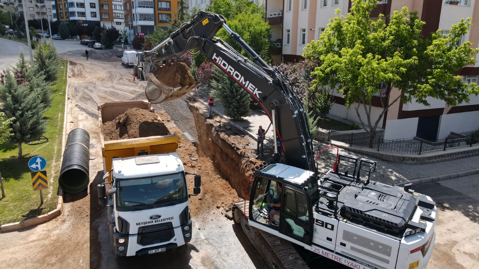  Nevşehir Belediyesi, Altyapı ve Yağmur Suyu Hattı Çalışmaları Tamamlanıyor