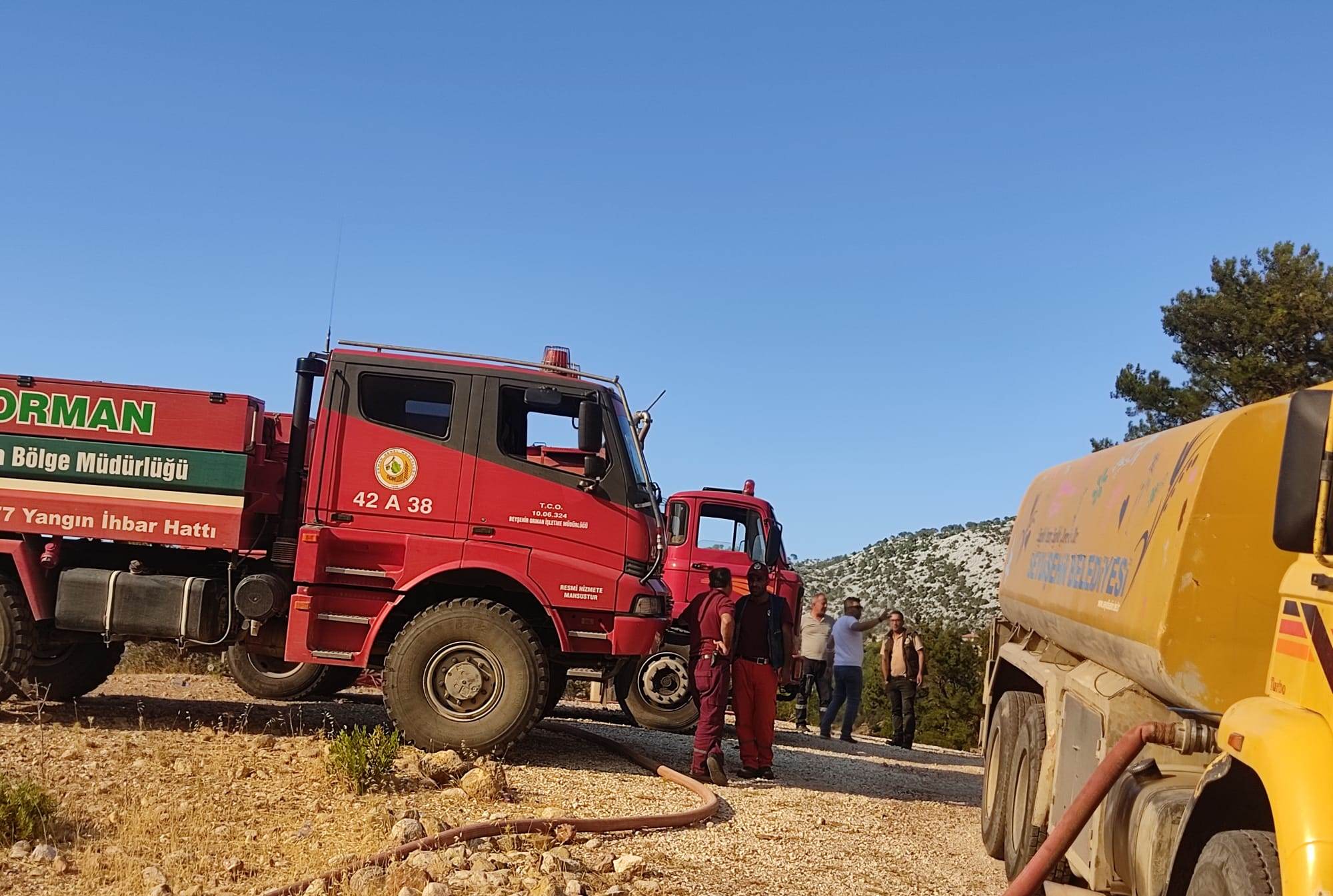  Seydişehir Belediyesi’nden Yangın Bölgesindeki Çalışmalara Destek