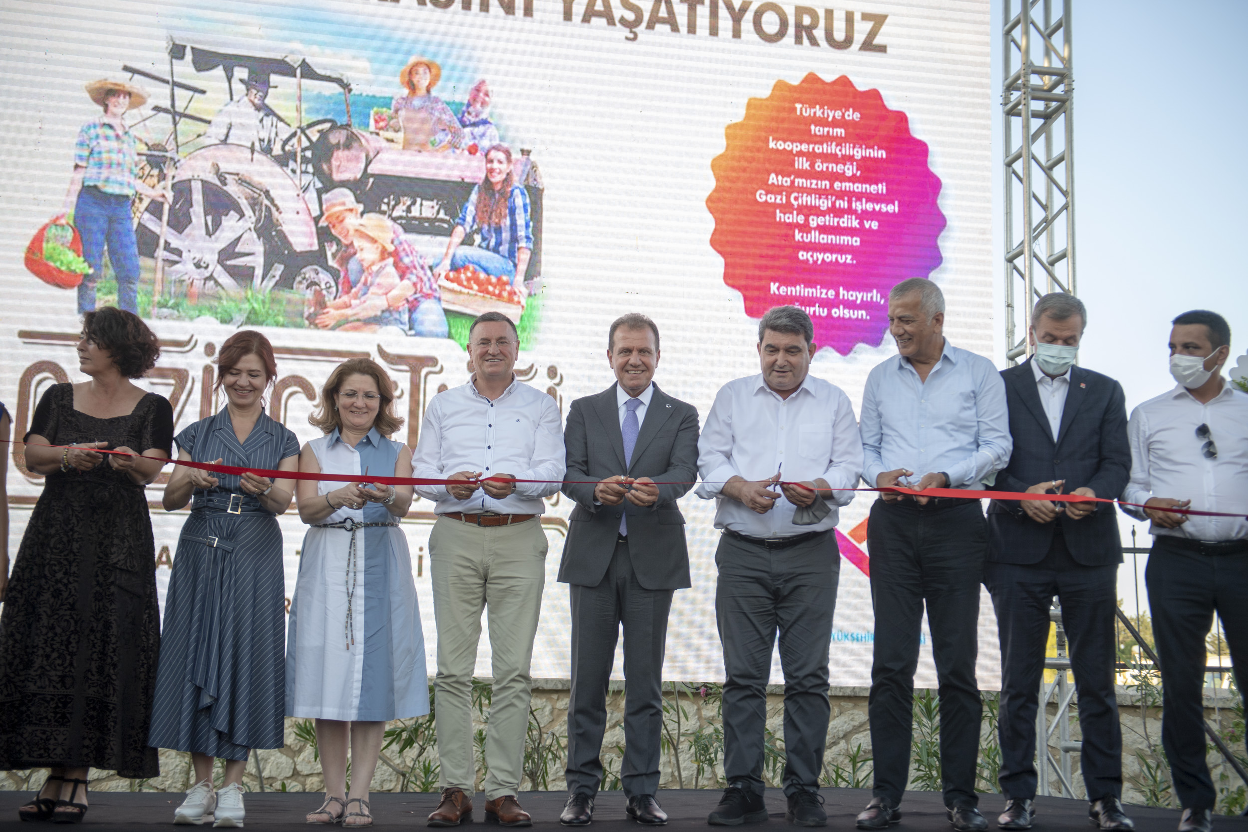  Mersin Büyükşehir, Atatürk’ün Mirası Gazi Çiftliği’nin Açılışını Yaptı