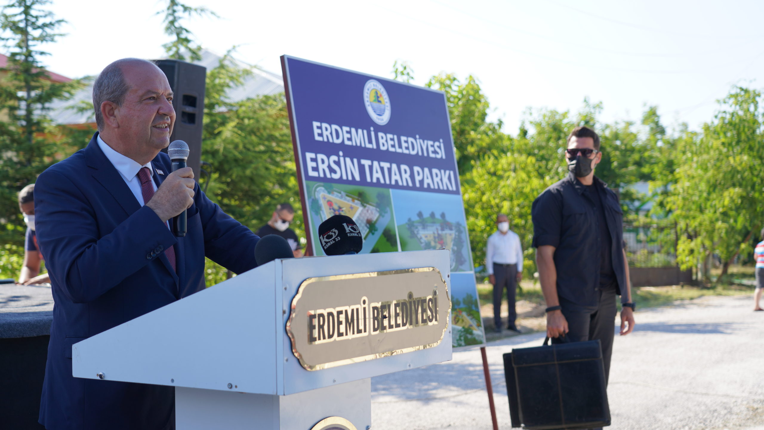  Kuzey Kıbrıs Türk Cumhuriyeti Cumhurbaşkanı Tatar, Erdemli’yi Ziyaret Etti