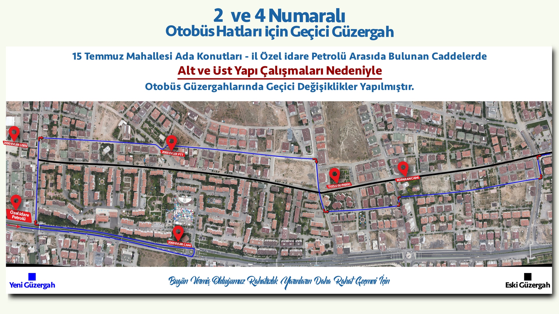  Nevşehir Belediyesi, Kocaçay Hattı Dolmuş Güzergahında Düzenleme Yaptı