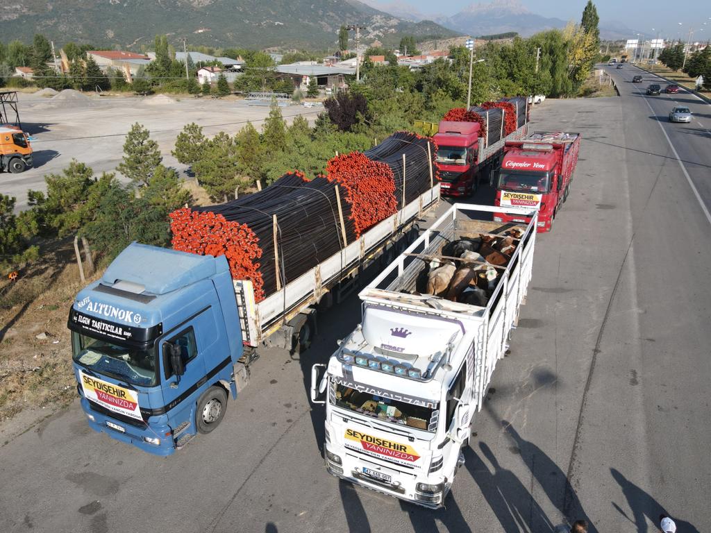  Seydişehir Belediyesi Tarafından Yangın Bölgelerine Yardım Seli Devam Ediyor