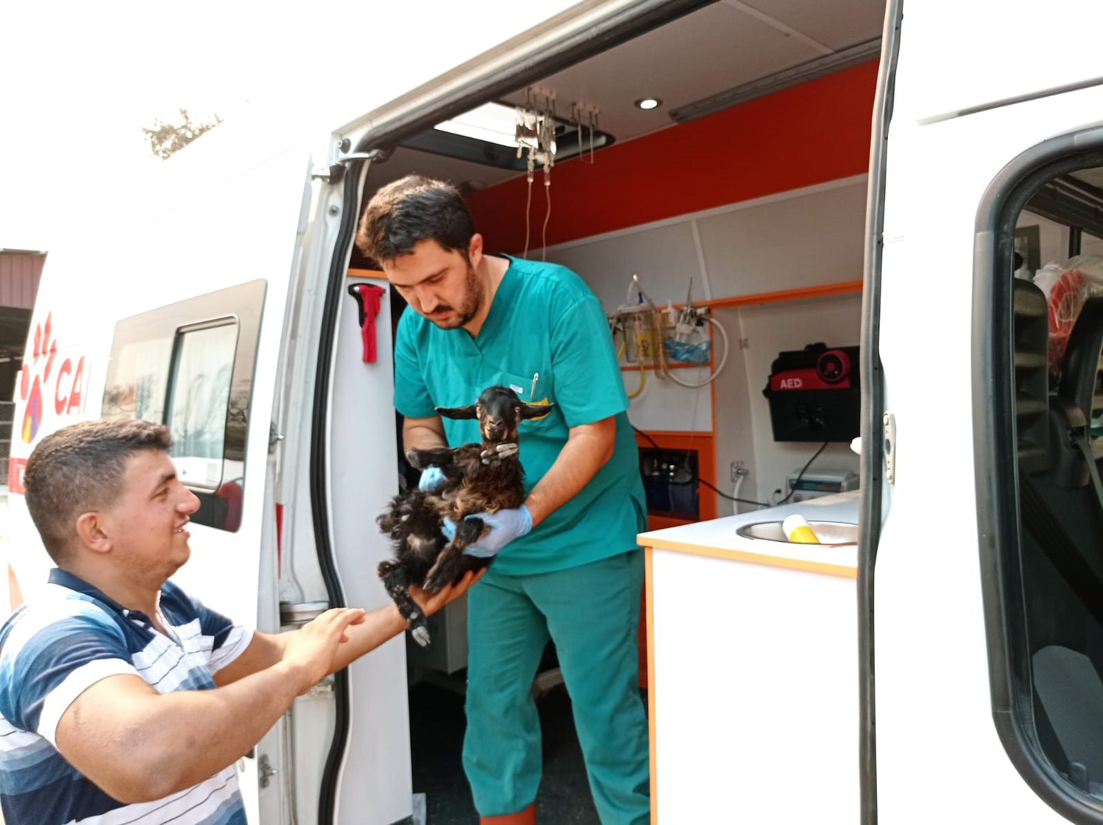  Konya Büyükşehir Ambulansı ‘Canbulan’, Zarar Gören Hayvanların Yarasını Sarıyor