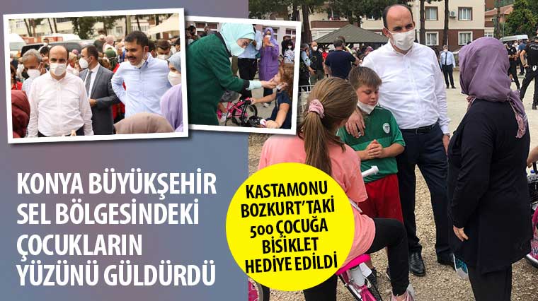  Konya Büyükşehir, Sel Bölgesindeki Çocukların Yüzünü Güldürdü