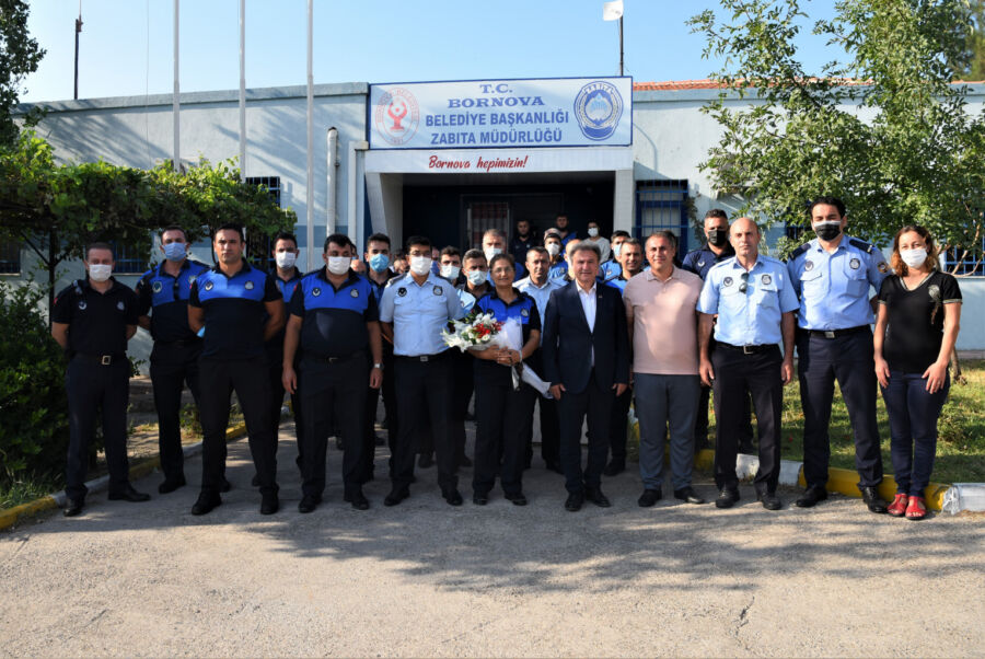  Bornova Belediye Başkanı İduğ, Zabıta Haftası’nı Kutladı