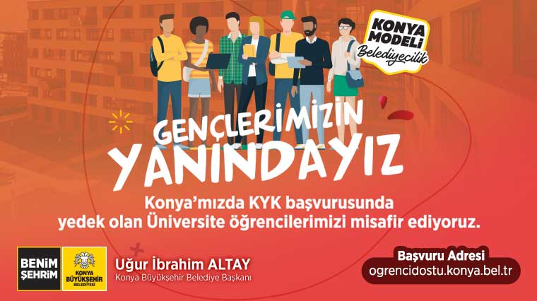  Konya Büyükşehir Belediyesi’nden Üniversite Öğrencilerine Barınma Desteği