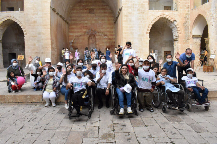  Mardin’de Engelli Çocuklar Gönüllerince Eğlendi