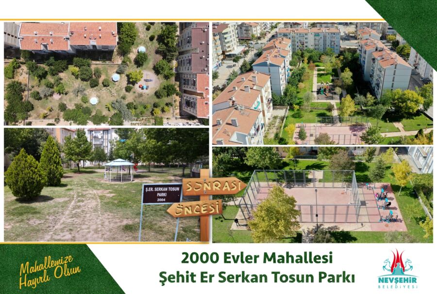  Nevşehir Belediyesi Şehit Serkan Tosun Parkı’nı Yeniledi