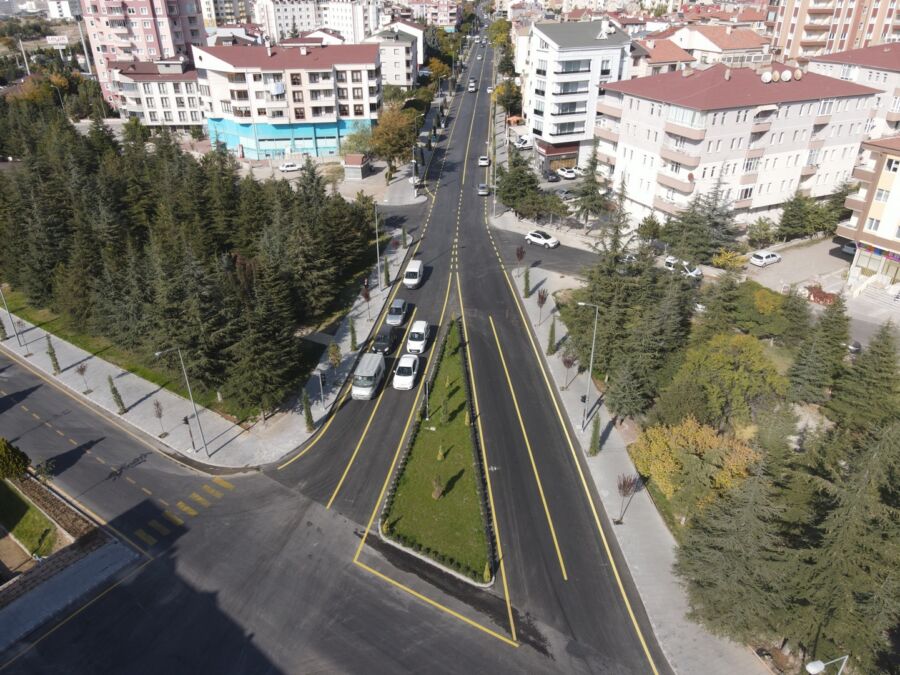  Nevşehir Belediyesi Yol Çizgisi Çalışmalarını Sürdürüyor