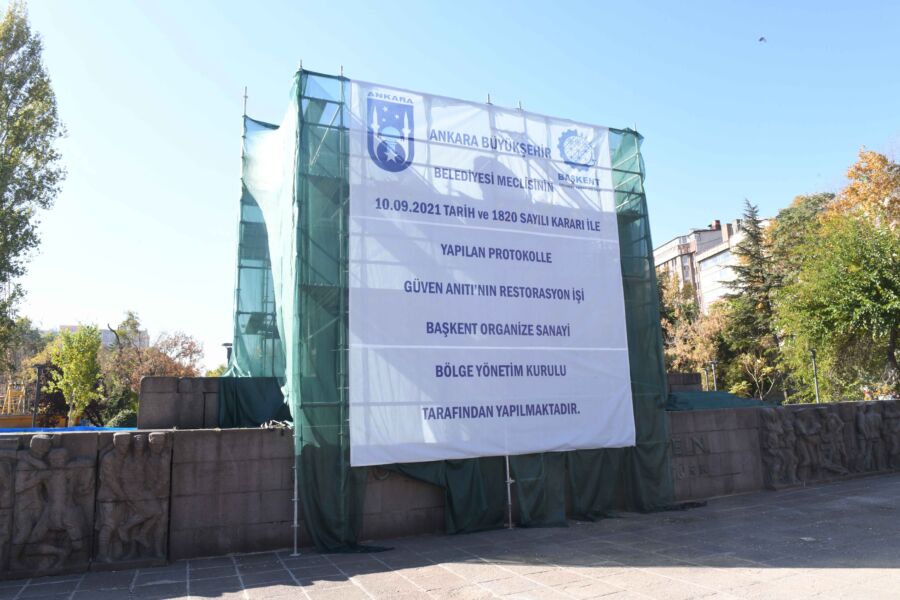  Ankara Büyükşehir, Kızılay Güven Anıtı Restorasyonu İçin Düğmeye Bastı