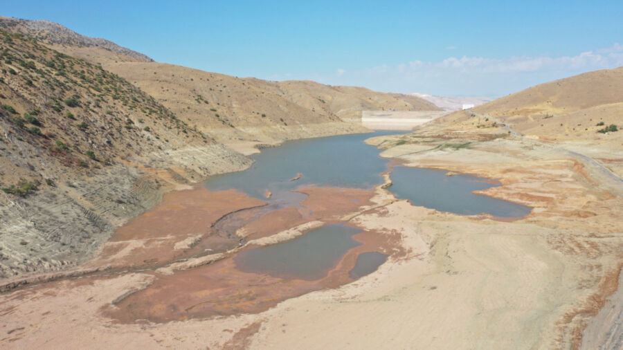  Elazığ Hamzabey Barajı Su Seviyesi Ölü Hacim Noktasına Geriledi