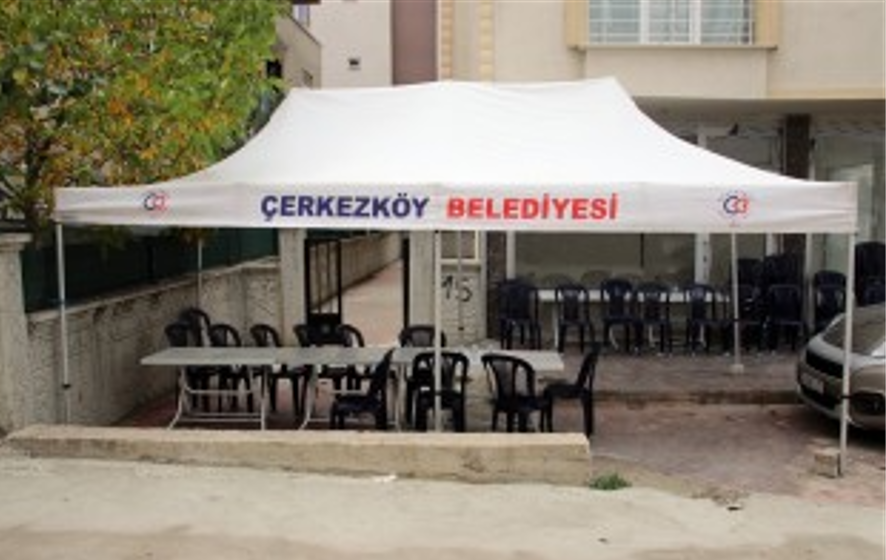  Çerkezköy Belediyesi Taziye Yemeği ve Taziye Çadırı Hizmetini Sürdürüyor