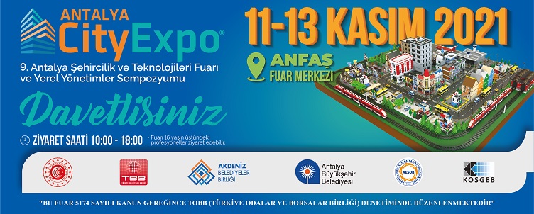  Antalya City Expo, ‘İnsan ve Çevre’ Teması Etrafında 11 – 13 Kasım’da Düzenlenecek