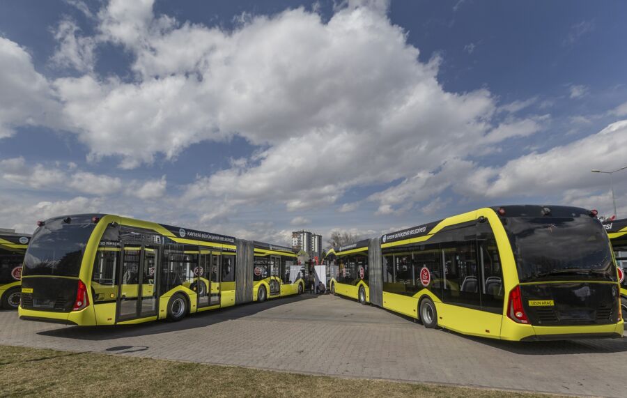  Kayseri Büyükşehir’in Elektrikli Otobüsler ile İlgili Hedefleri Gerçekleşmeye Başladı