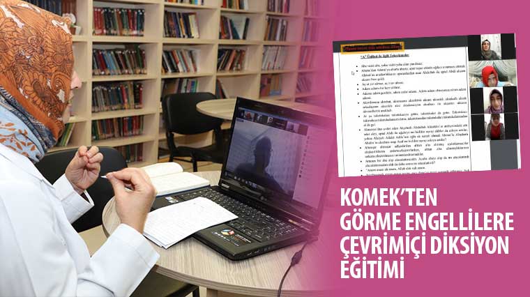  Konya Büyükşehir Belediyesi Görme Engellilere Diksiyon Eğitimi Veriyor