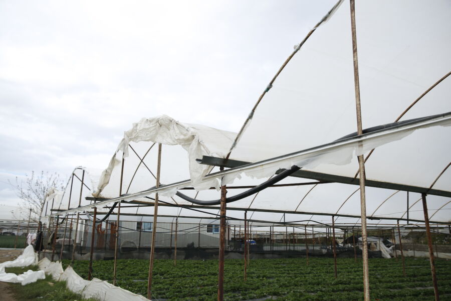 Antalya Büyükşehir, Çiftçinin Yaralarını Sarmak İçin Hasar Tespiti Yapıyor