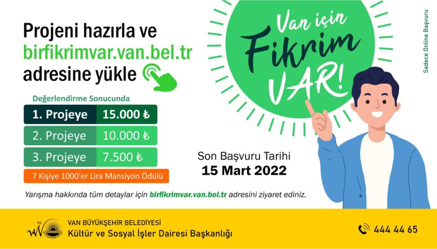  Van Büyükşehir, Türkiye Geneli Fikir Yarışması Düzenliyor