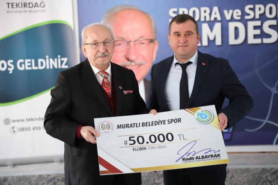 Tekirdağ Büyükşehir Belediyesi, Spor Kulüplerine Nakdi Destekte Bulundu