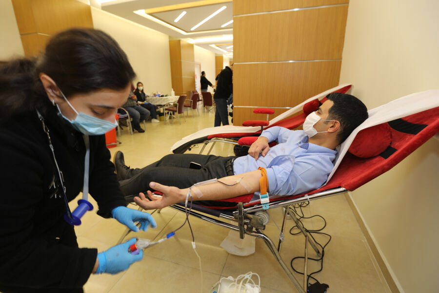  Talas Belediyesi Çalışanları, Kan Bağışı Kampanyası İçin Bağışta Bulundu