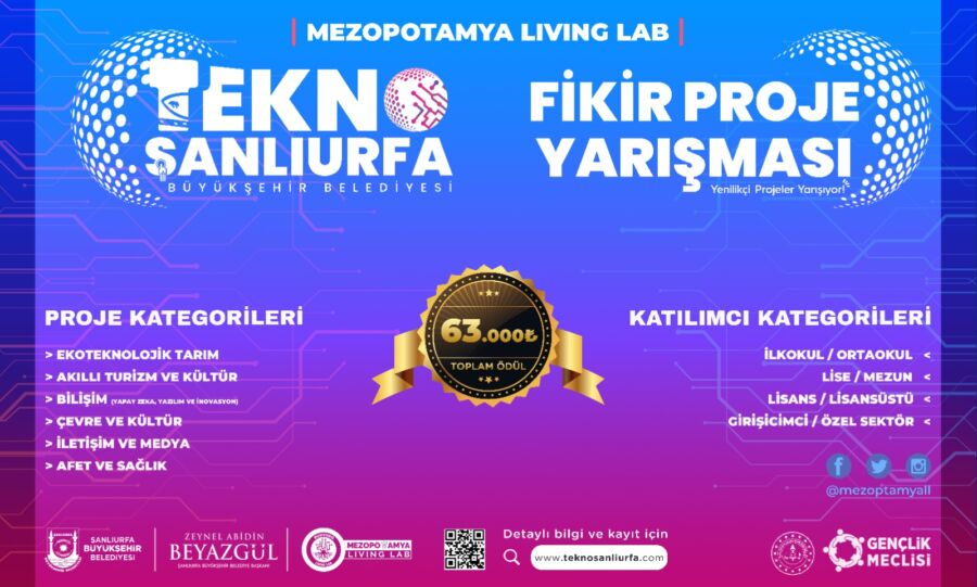  Şanlıurfa Büyükşehir Belediyesi’nden Yenilikçi Fikir ve Proje Yarışması