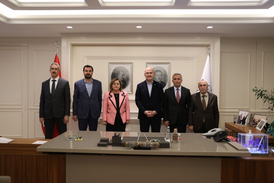  İçişleri Bakanı Soylu Gaziantep Büyükşehir Belediye Başkanı Şahin’i Ziyaret Etti