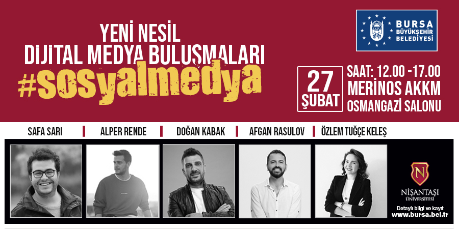  Bursa’da Yeni Nesil Dijital Medya Buluşmaları Başlıyor