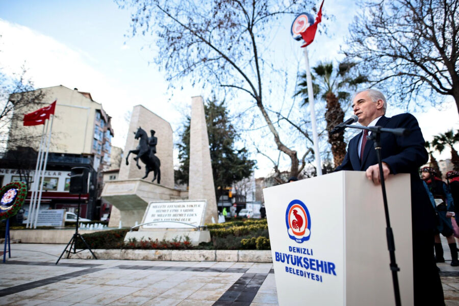  Atatürk’ün Denizli’ye Gelişinin 91. Yıldönümü Anıldı