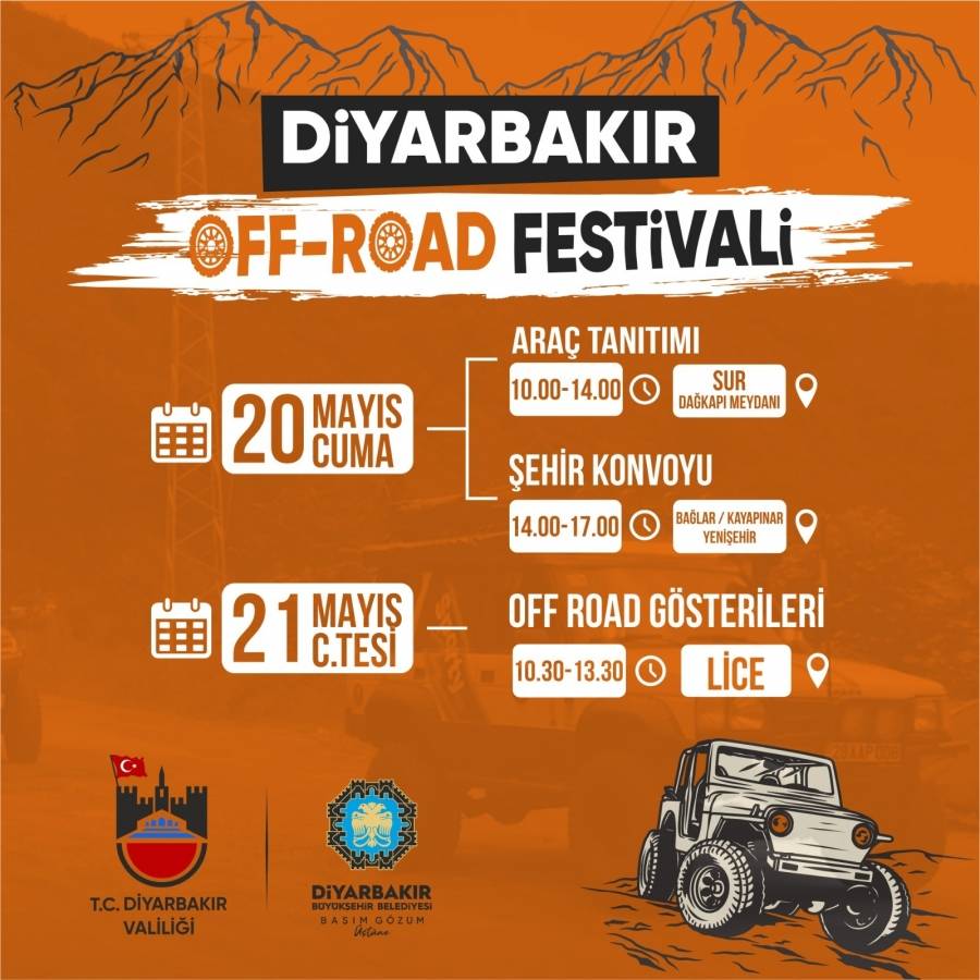  Diyarbakır Büyükşehir, Off Road Festivali Düzenliyor
