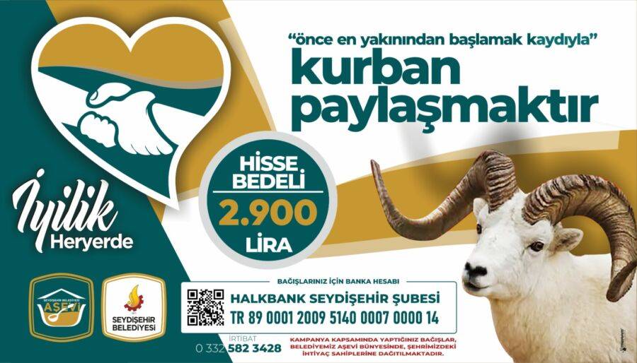  Seydişehir’de “Kurbanını Paylaş” Kampanyası