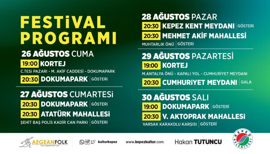  Kepez’in Geleneksel Uluslararası Folklor Festivali Başlıyor