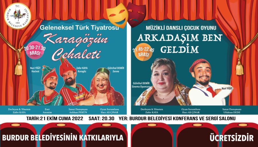  Burdur Belediyesi’nden Tiyatro Etkinliği
