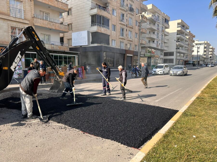  Mardin Yolu Caddesinde Asfalt Kasis Çalışmaları Yapıldı