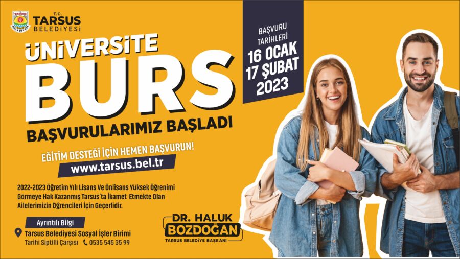  Tarsus Belediyesi’nden Üniversite Öğrencilerine Destek