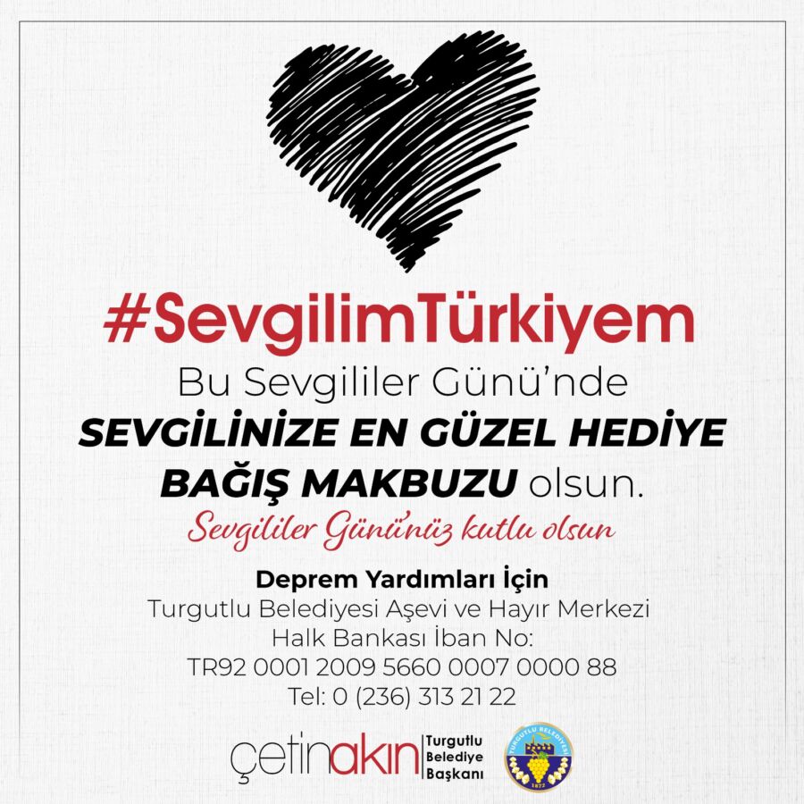  “#SevgilimTürkiyem” Nakdi Bağış Kampanyası