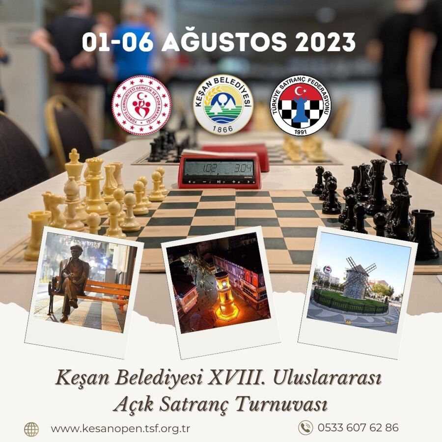  Uluslararası Açık Satranç Turnuvası Başlıyor