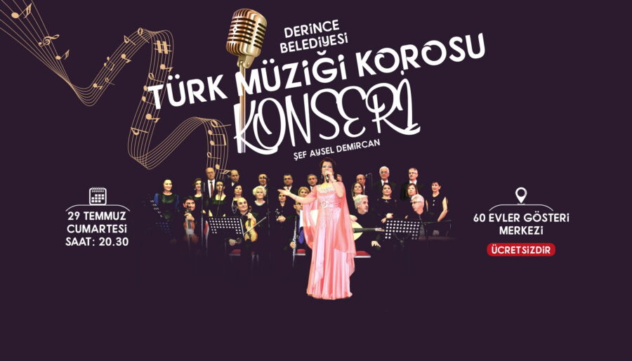  Türk Müziği Korosu’ndan Derincelilere Müzik Ziyafeti