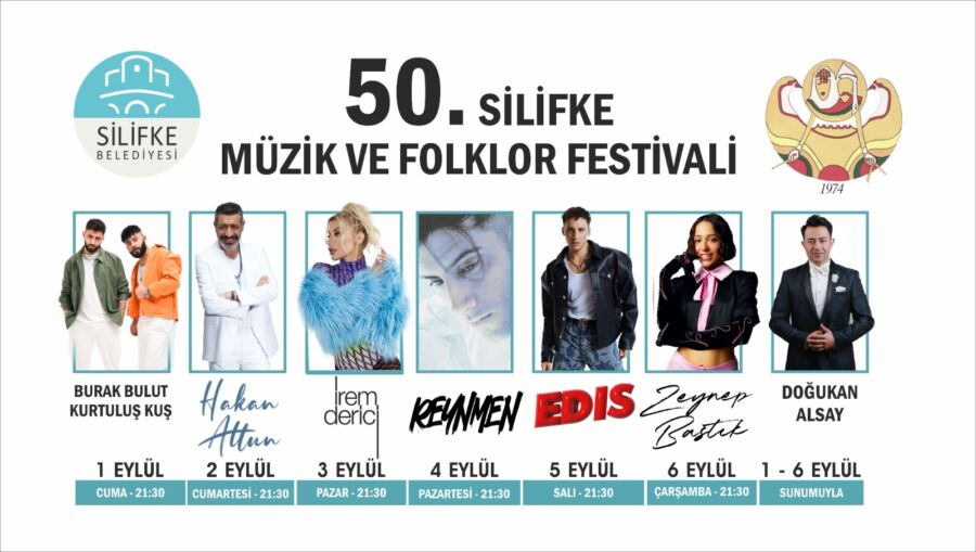  50. Silifke Müzik ve Folklor Festivali Başlıyor