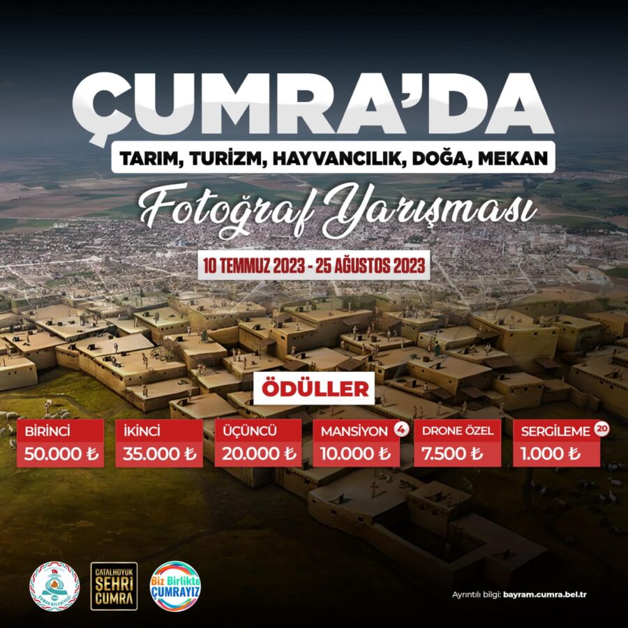 Çumra’da Ödüllü Yarışmalar İçin Başvurular Devam Ediyor