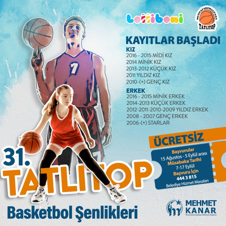  Mustafakemalpaşa’da 31. Tatlıtop Basketbol Şenliği Başlıyor
