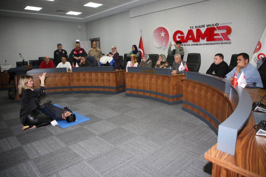  Elazığ’da GAMER Personeline İlk Yardım Eğitimi