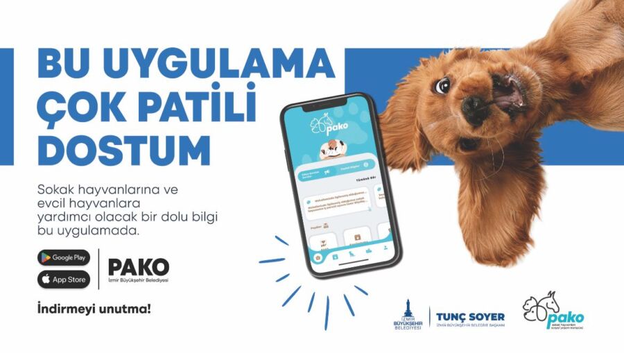  İzmir’de Can Dostlar İçin “Pako” Mobil Uygulaması