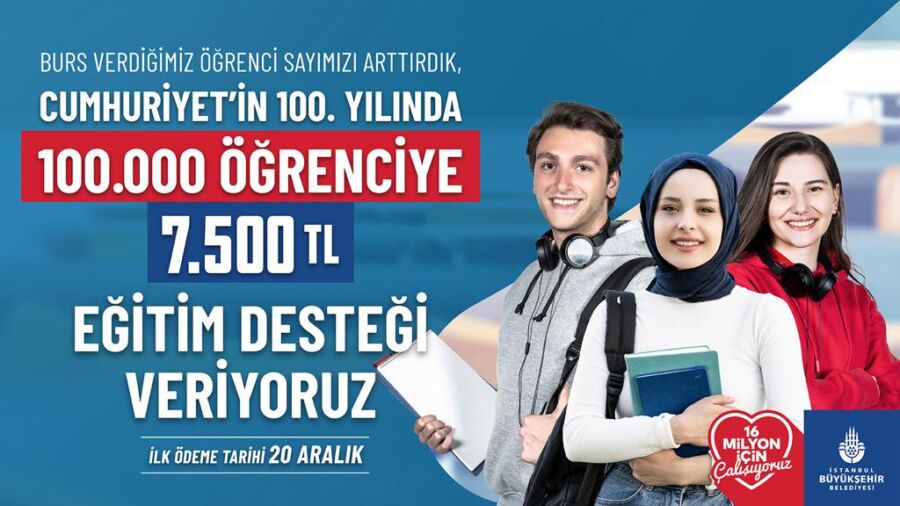  İstanbul’da 100 Bin Öğrenciye Eğitim Desteği