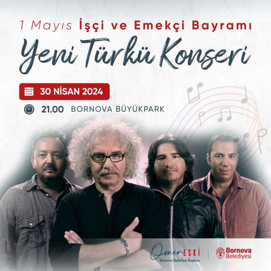  Bornovalılar 1 Mayıs’ı Yeni Türkü Konseriyle Kutlayacak